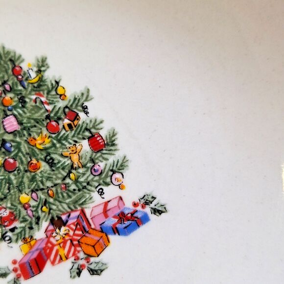 4 Piece Gibson Noel Morning Bowls Christmas Tree Holly Berry Replacements - Picture 8 of 8